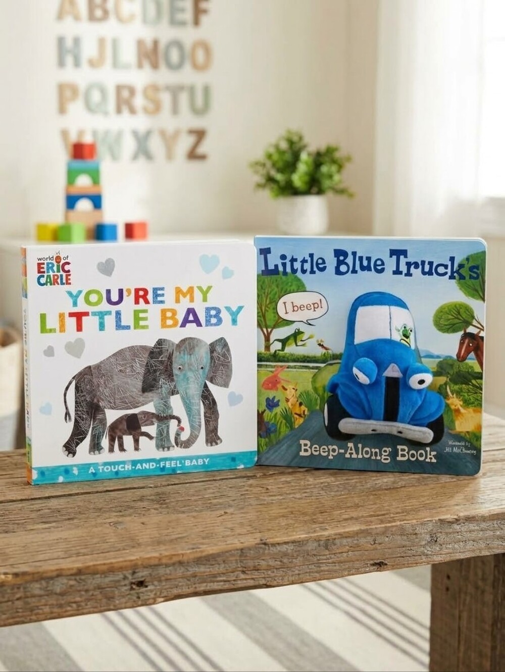 Book Bundle - Little Blue Truck Beep-Along And Eric Carle You're My Little Baby